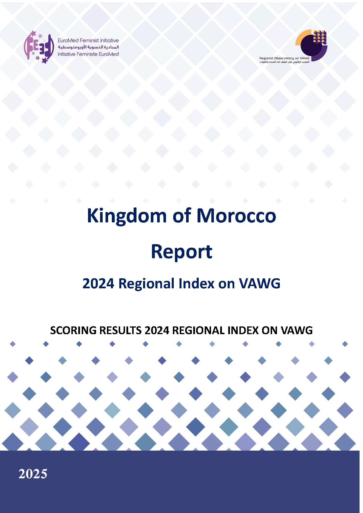 Morocco National Report 2024 Results of the Regional Index on Violence Against Women and Girls