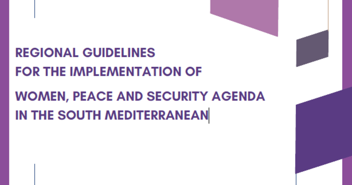 Regional Guidelines for The Implementation of Women, Peace and Security ...