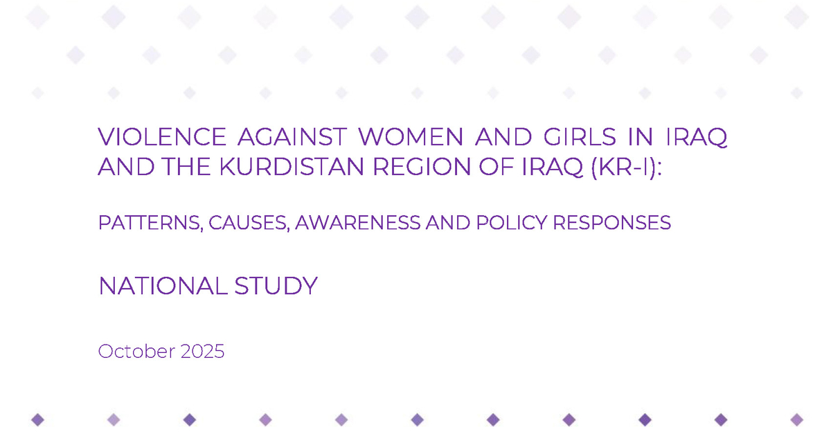 Study: Violence Against Women and Girls in Iraq and the Kurdistan ...